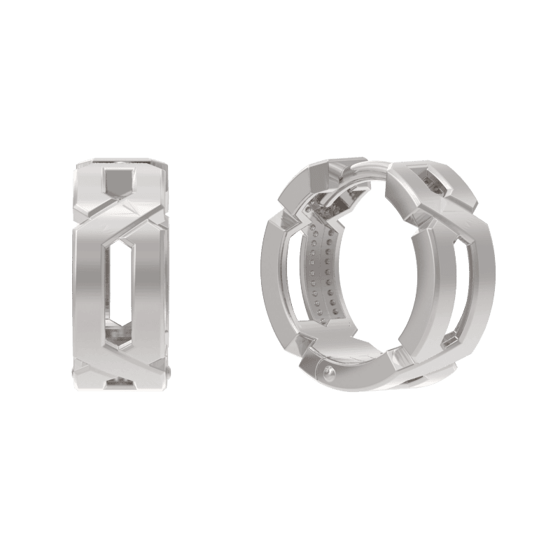 Серьги из серебра 925 без вставки