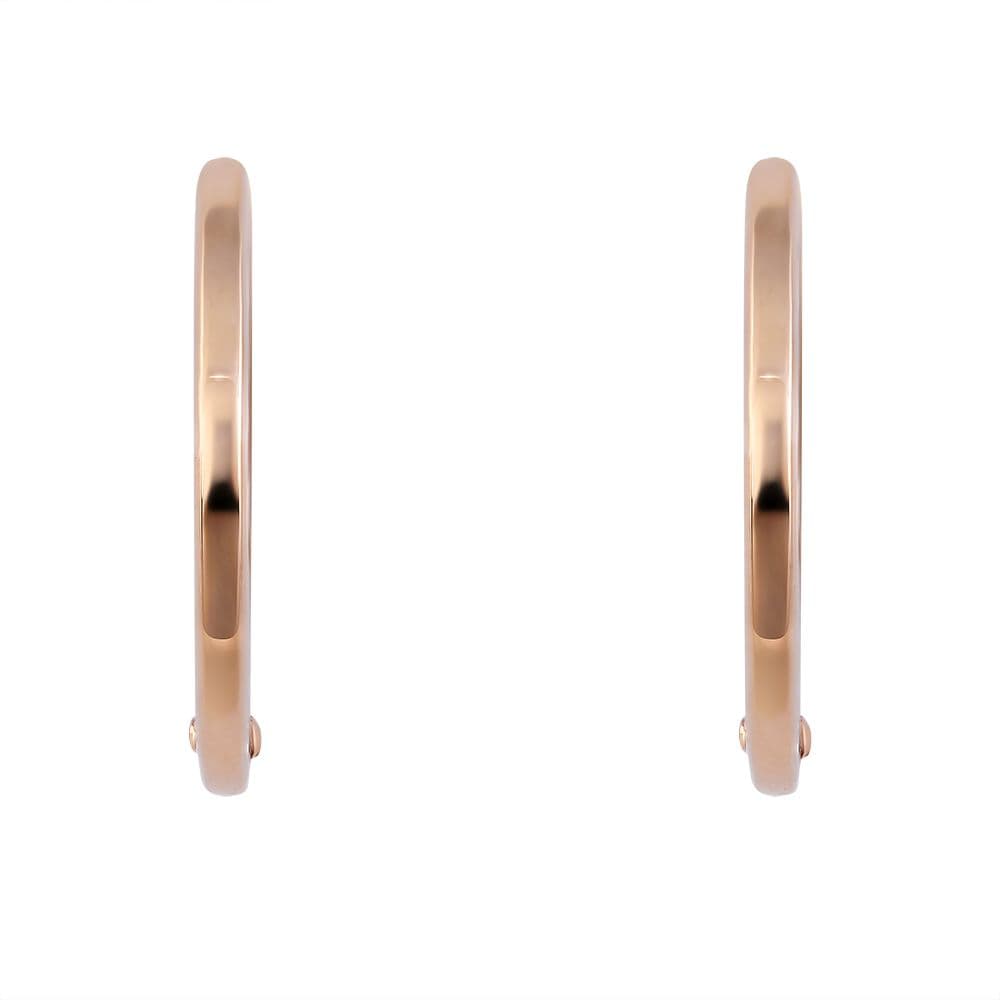 Серьги из золота 585 без вставки