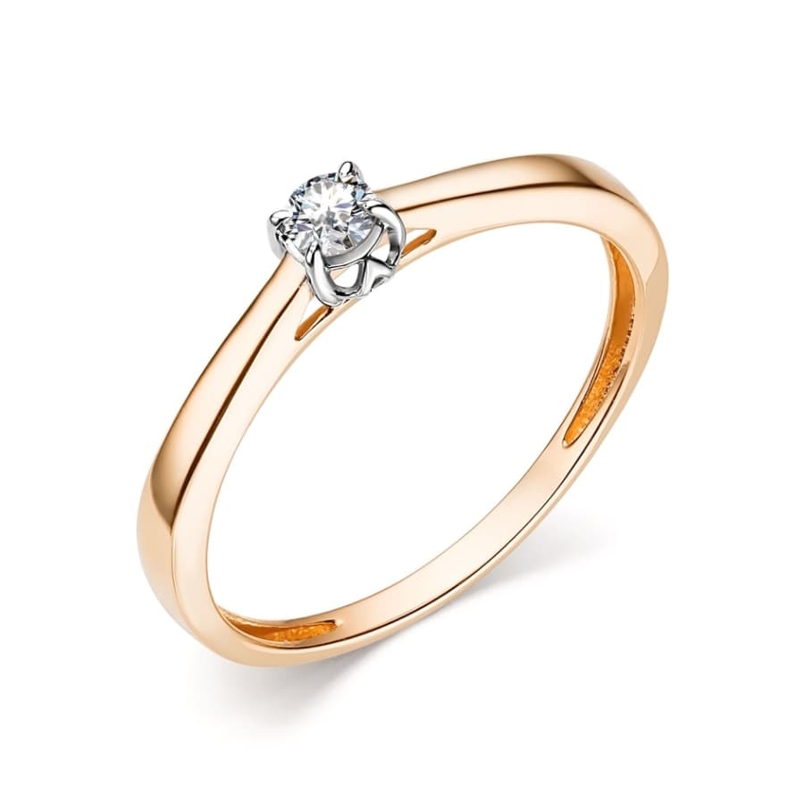 Кольцо из золота 585 с бриллиантами