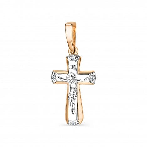 Подвеска из золота 585 с бриллиантами