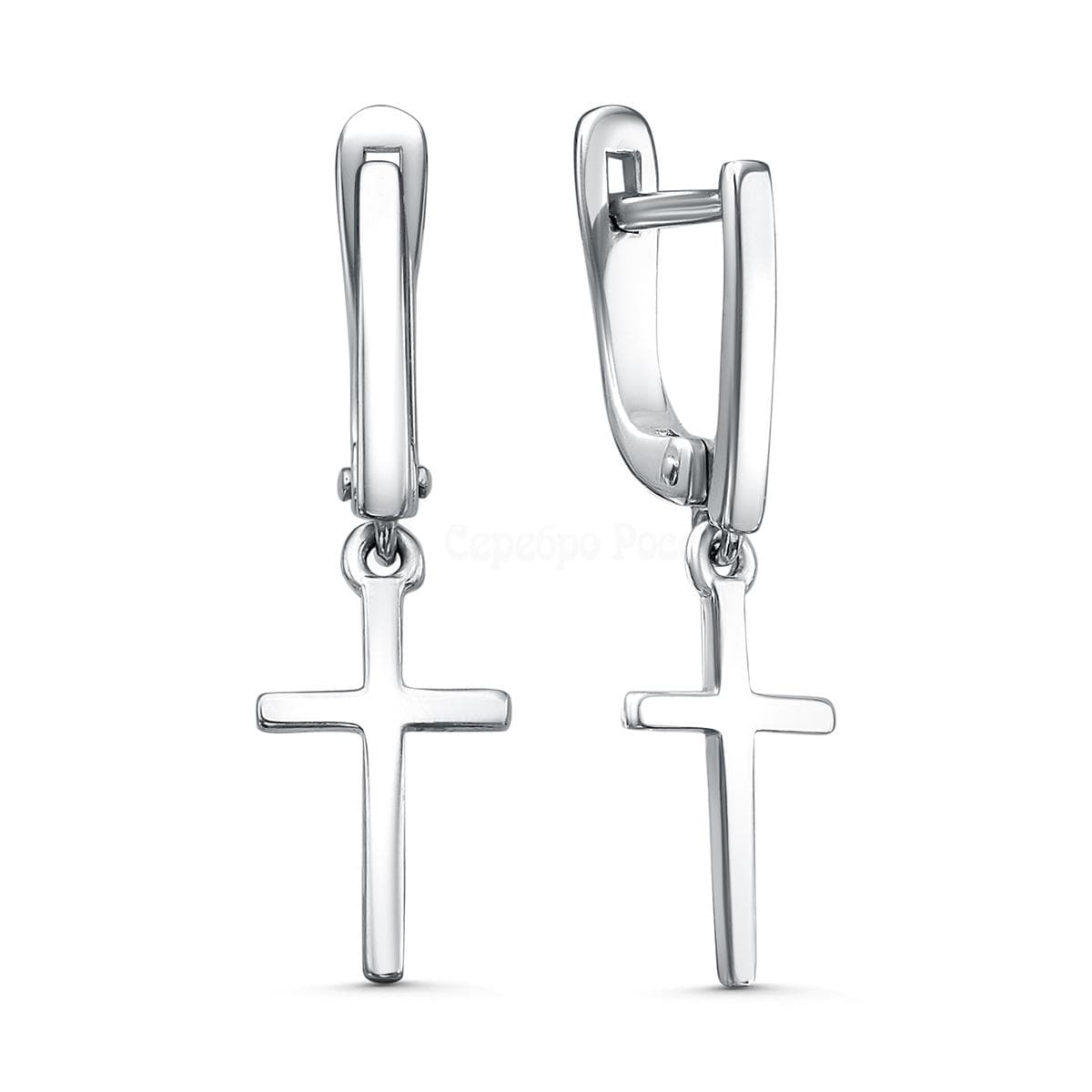 Серьги из серебра 925  без вставки