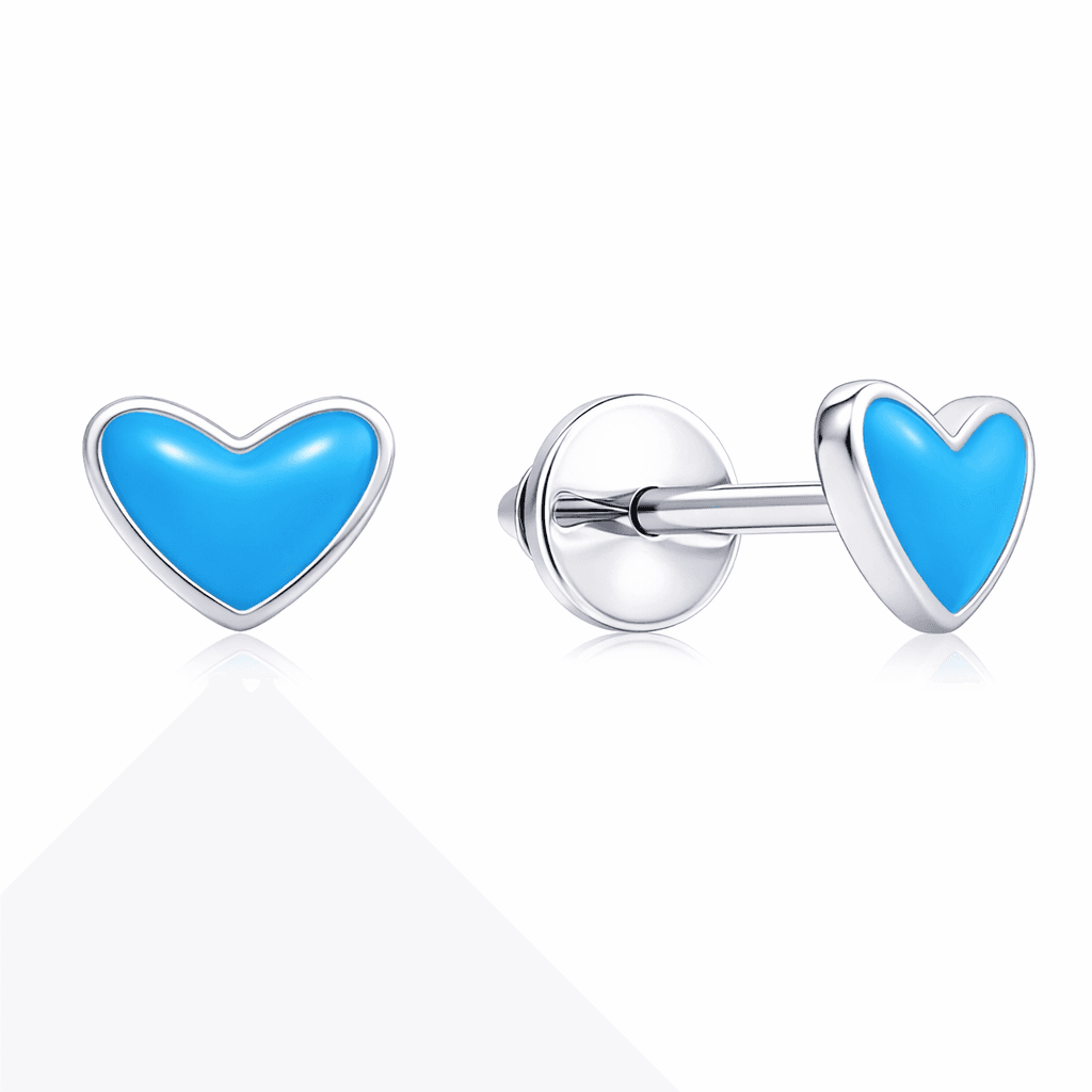 Серьги из серебра 925 с эмалью