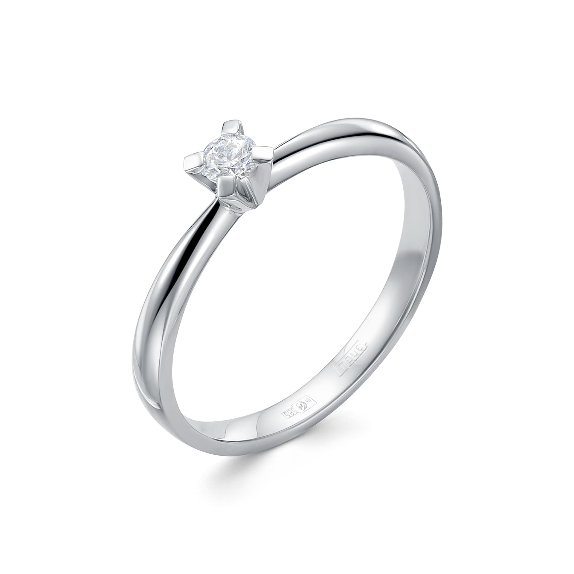 Кольцо из золота 585 с бриллиантами