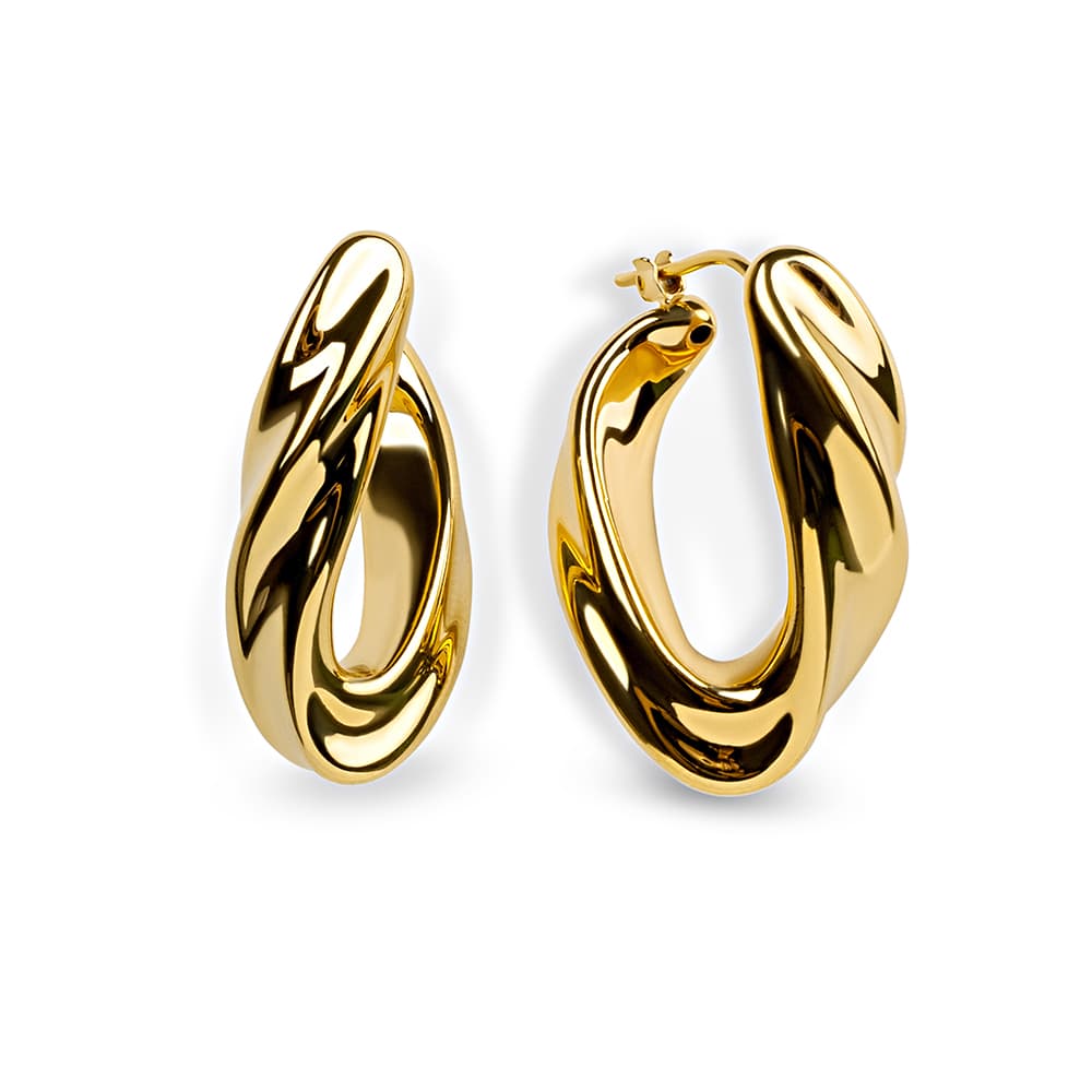 Серьги из серебра без вставки