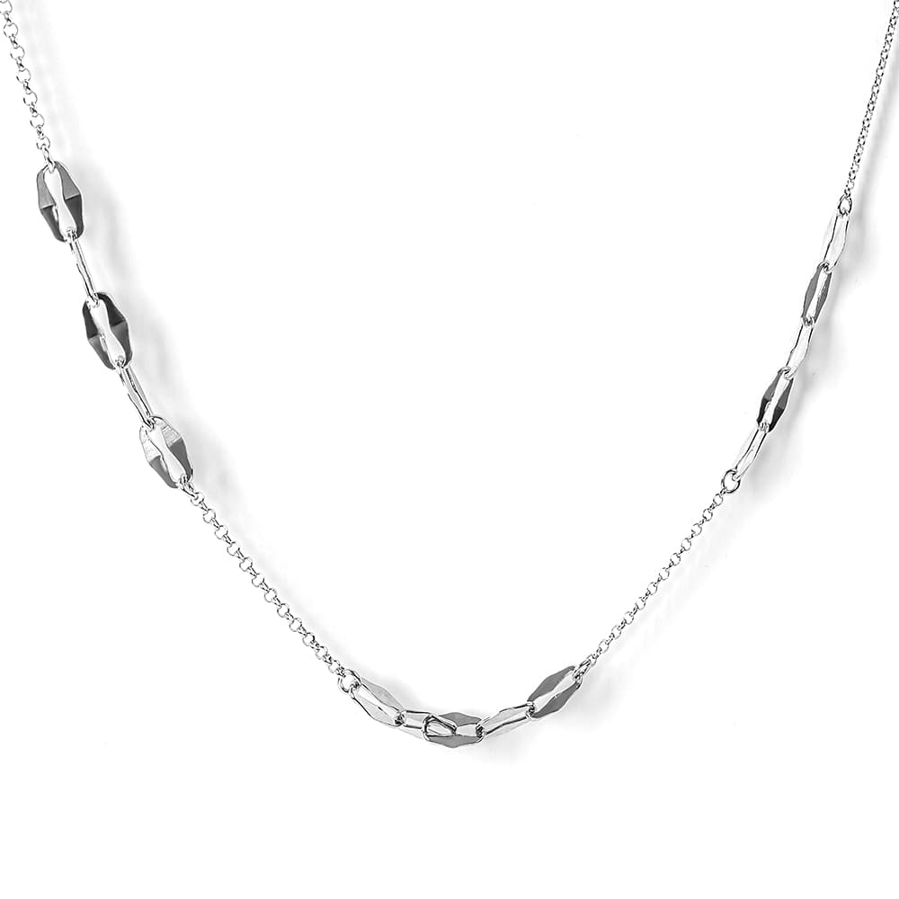 Колье из серебра без вставки