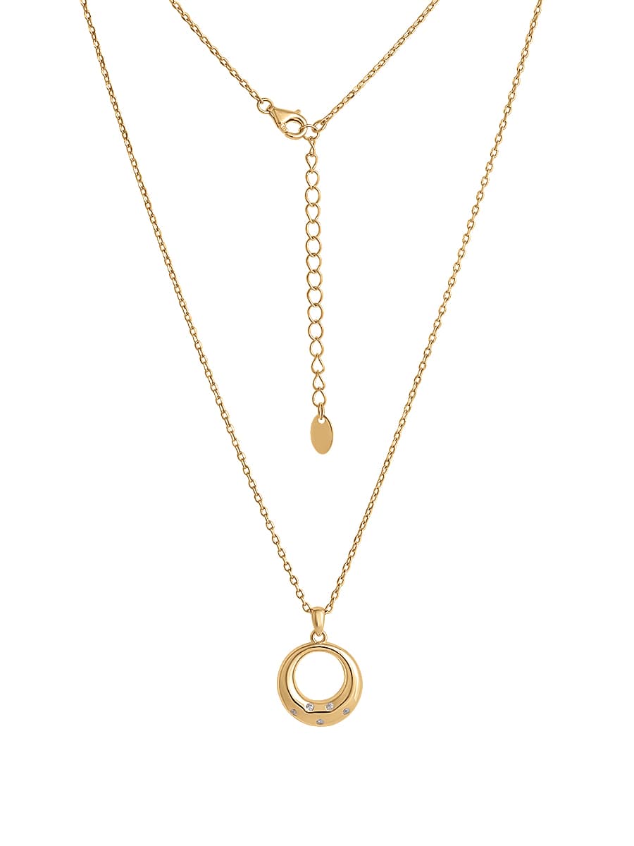 Колье из серебра 925 с кубическим цирконием