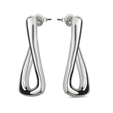 Серьги из бижутерный сплава без вставки