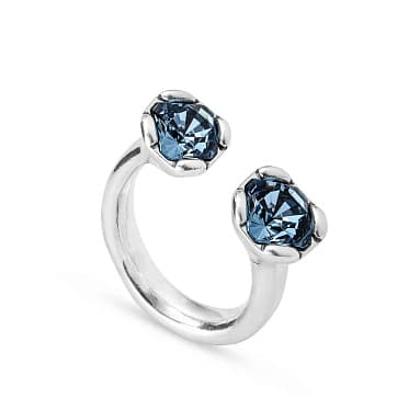 Кольцо из бижутерный сплава с кристаллами swarovski