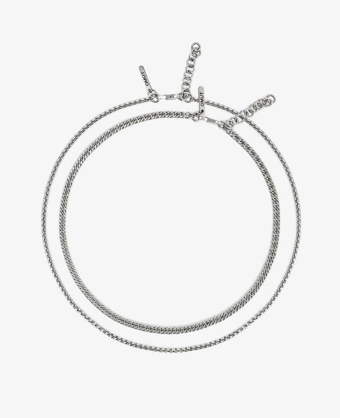 Колье из стали без вставки