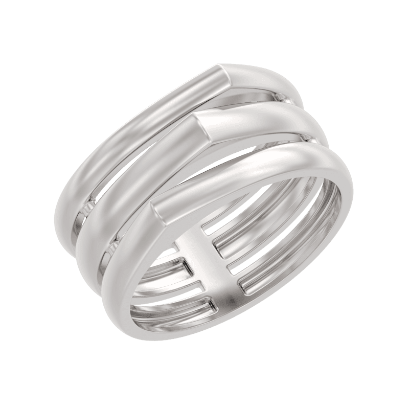 Кольцо из серебра 925 без вставки