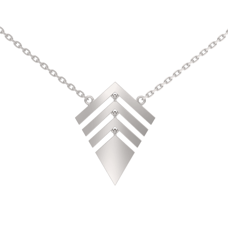 Колье из серебра 925 без вставки