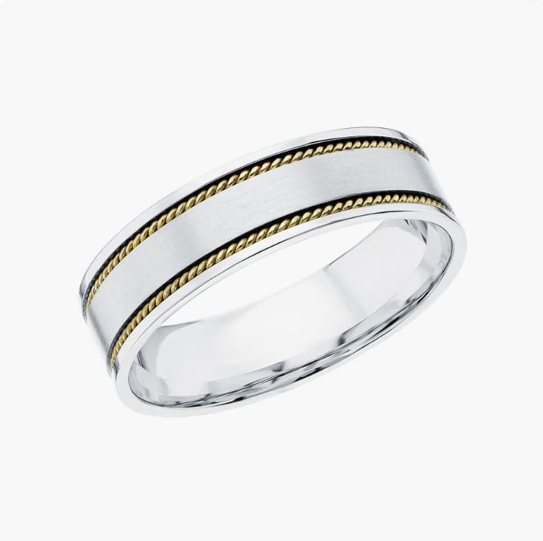 Кольцо обручальное из золота без вставки