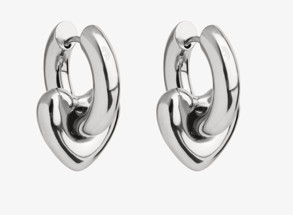 Серьги из стали без вставки