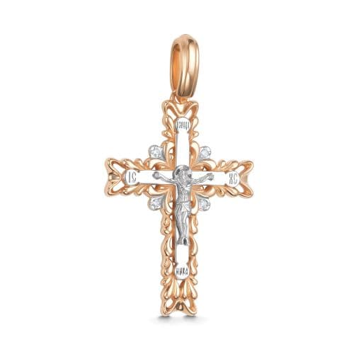 Подвеска из золота 585 с бриллиантами