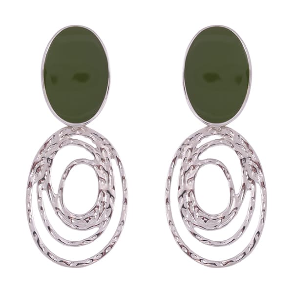 Серьги из серебра 925 с эмалью