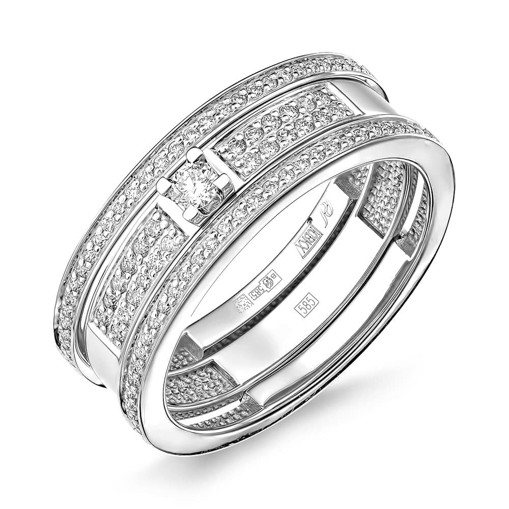 Кольцо из золота 585 с бриллиантами