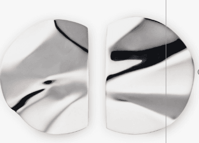 Серьги из серебра без вставки