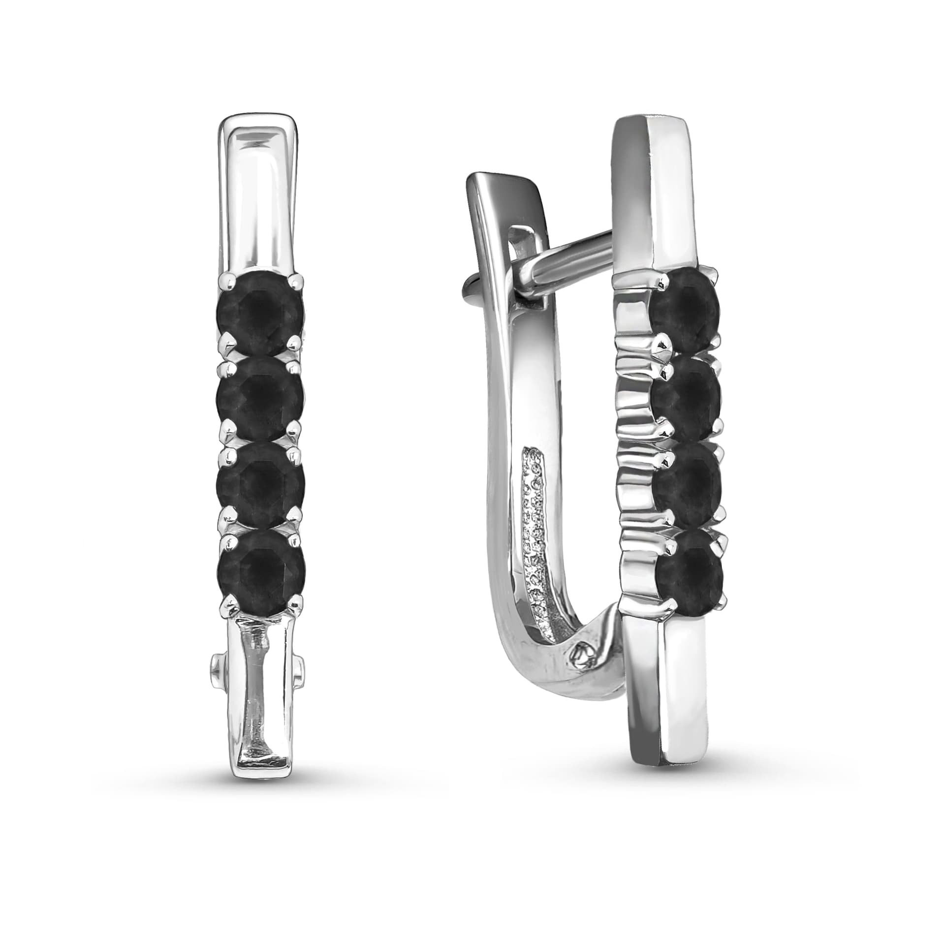 Серьги из золота 585 с  бриллиантом