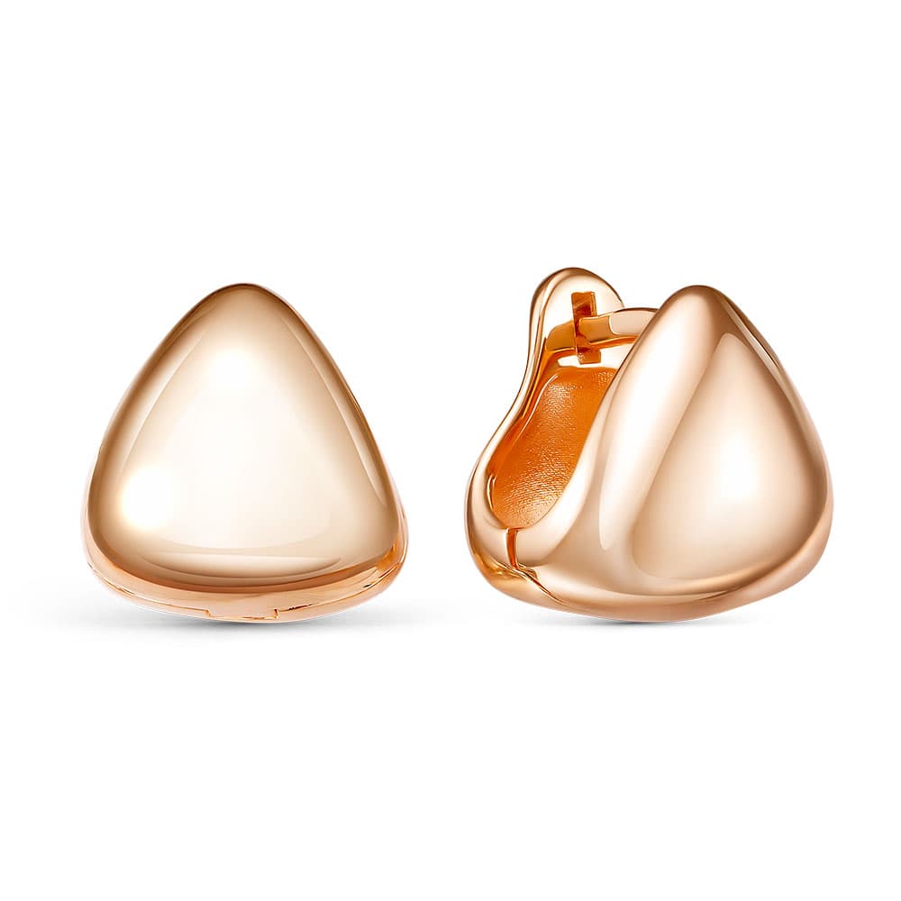 Серьги из золота 585 без вставки