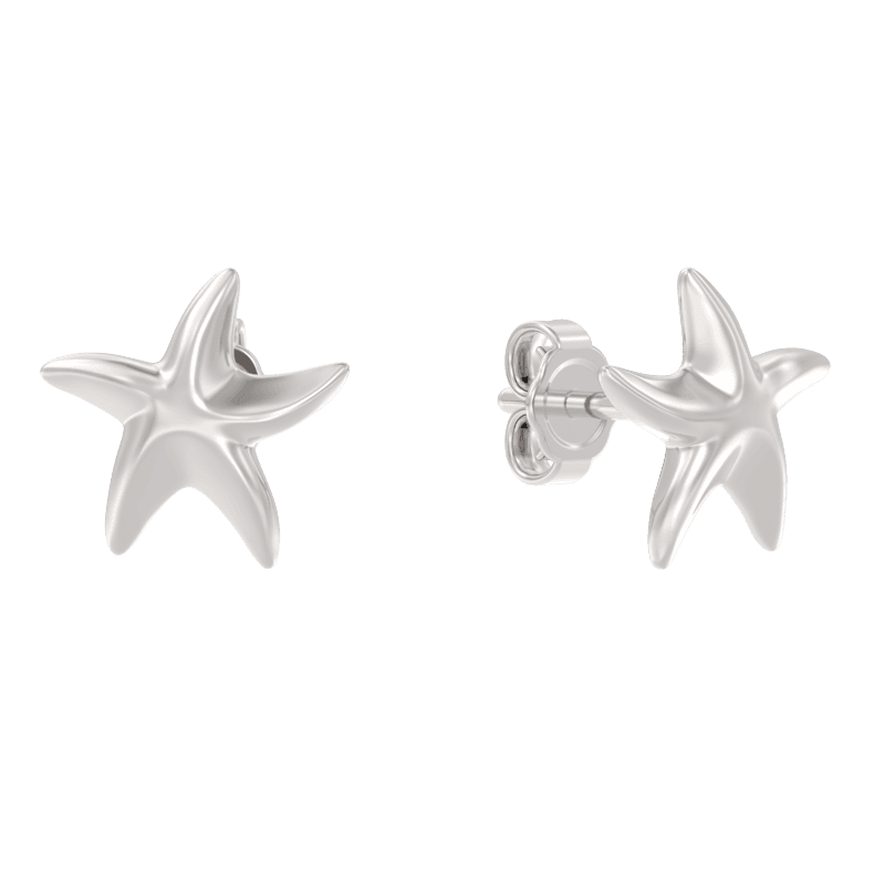 Серьги из серебра 925 без вставки