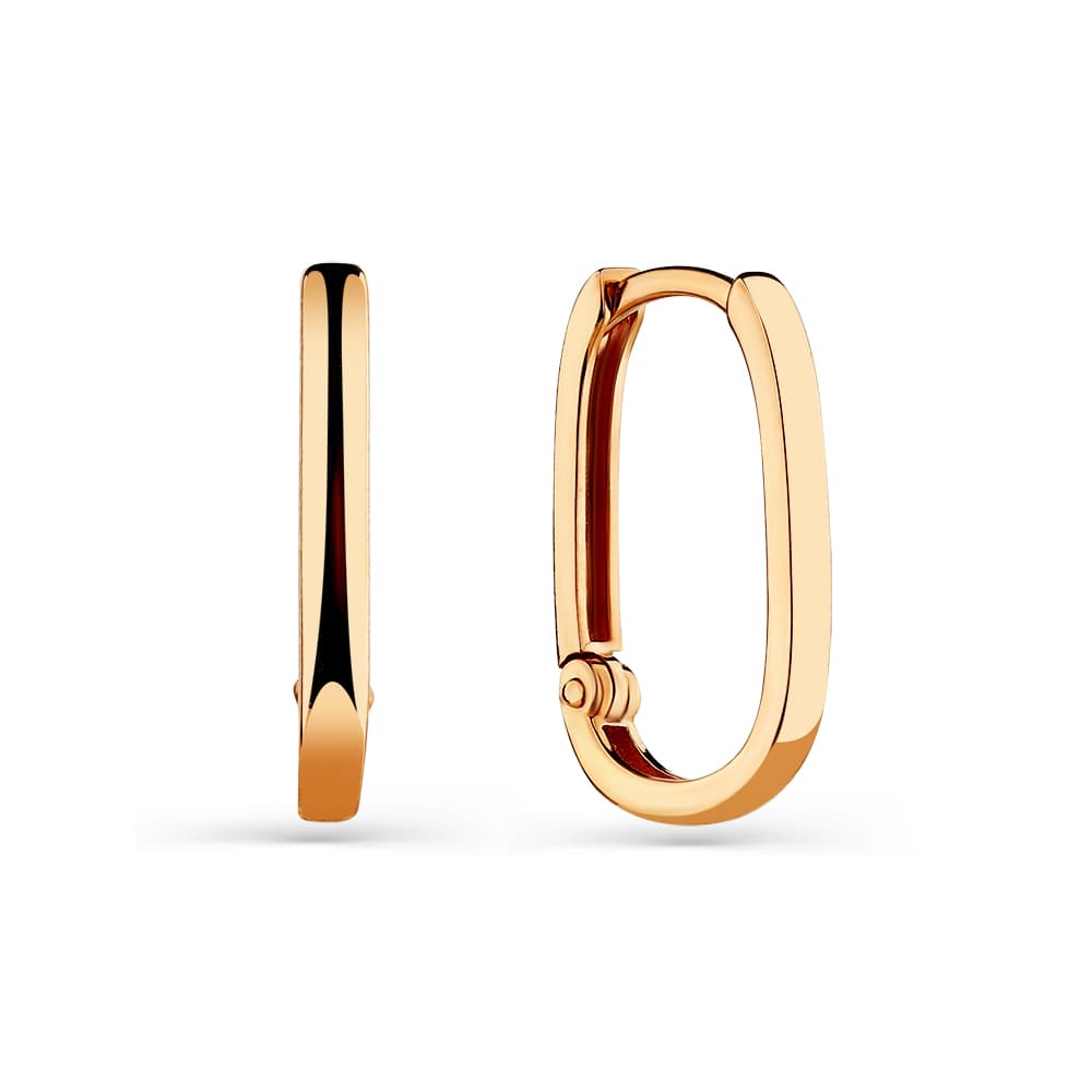 Серьги из золота без вставки