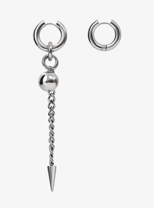 Серьги из стали без вставки