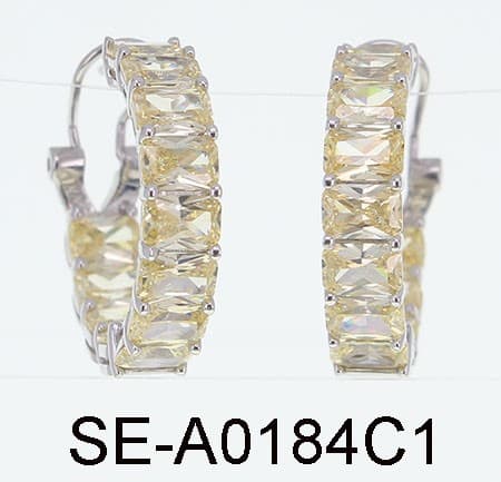 Серьги из серебра 925 с кубическим цирконием