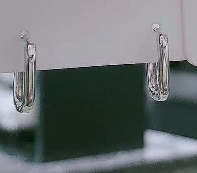 Серьги из серебра 925 без вставки