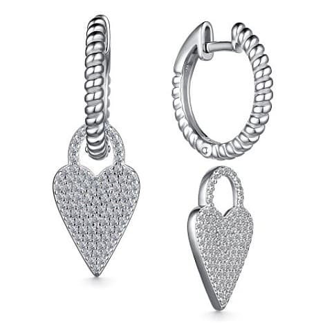 Серьги из серебра 925 с кубическим цирконием