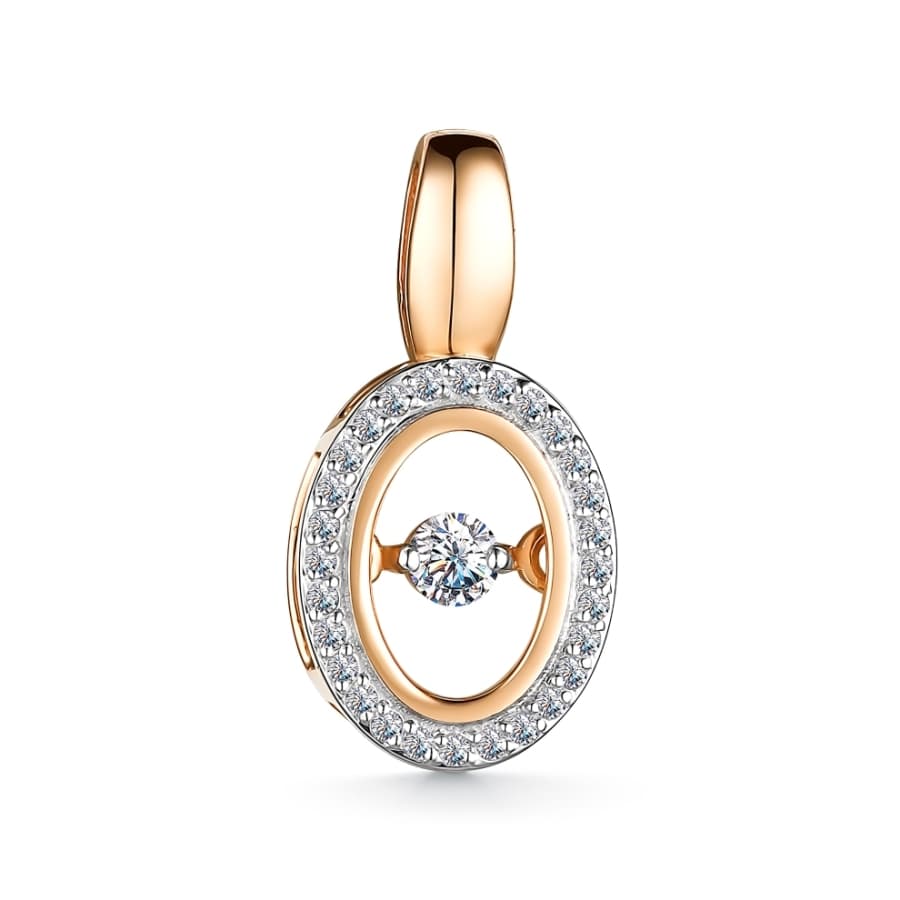 Подвеска из золота 585 с бриллиантом