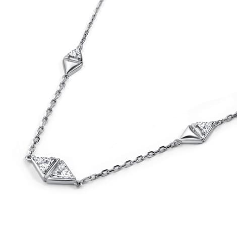 Колье из серебра 925 с фианитами