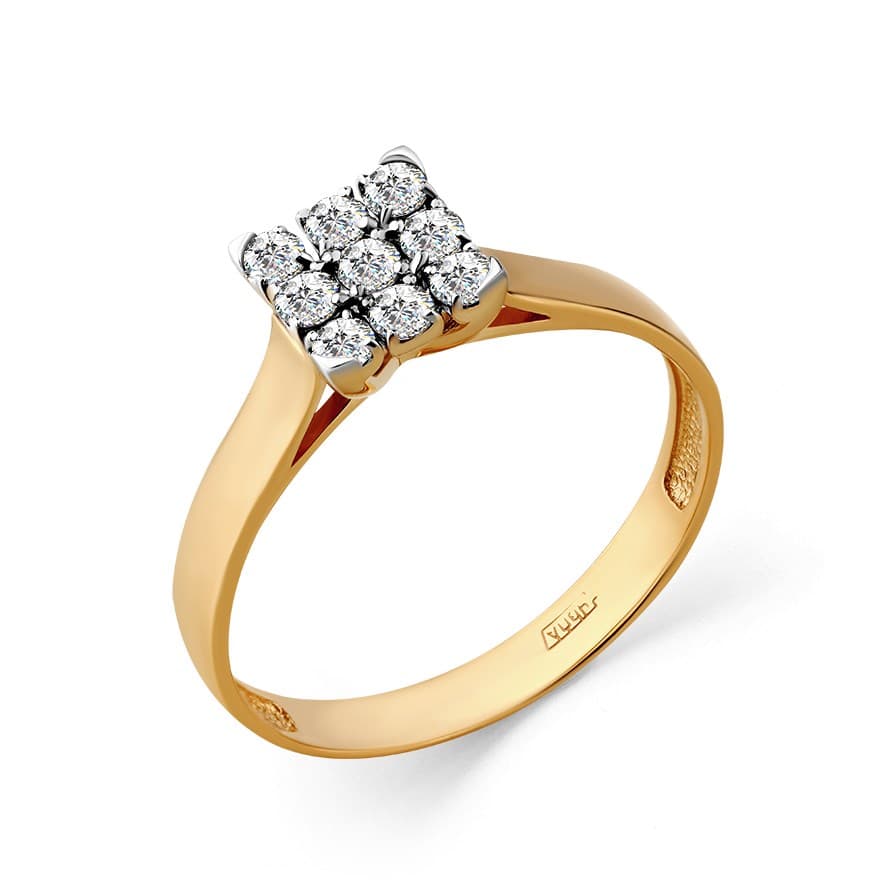 Кольцо из золота 585 с бриллиантом