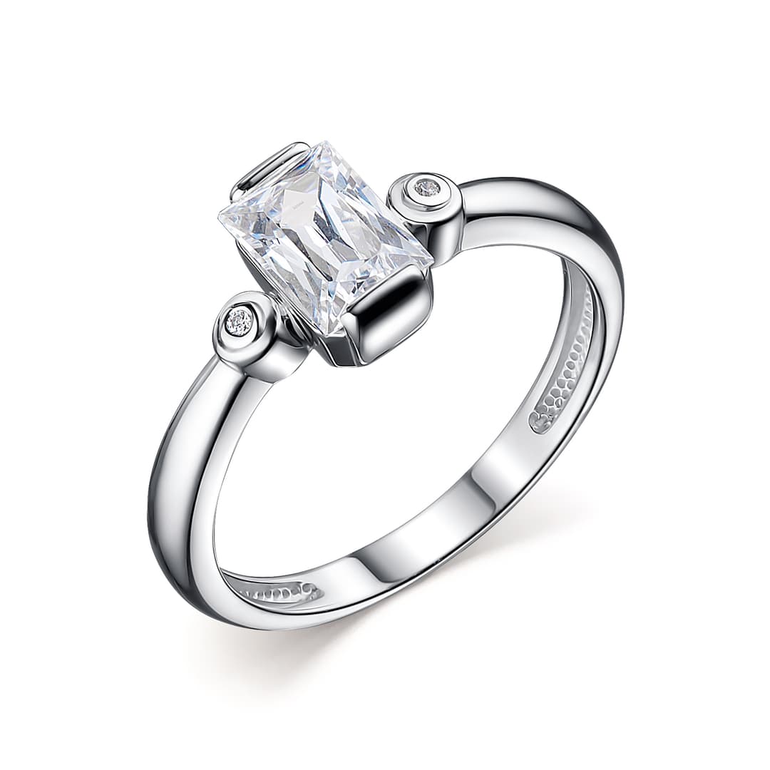 Кольцо из серебра 925 с кристаллами swarovski