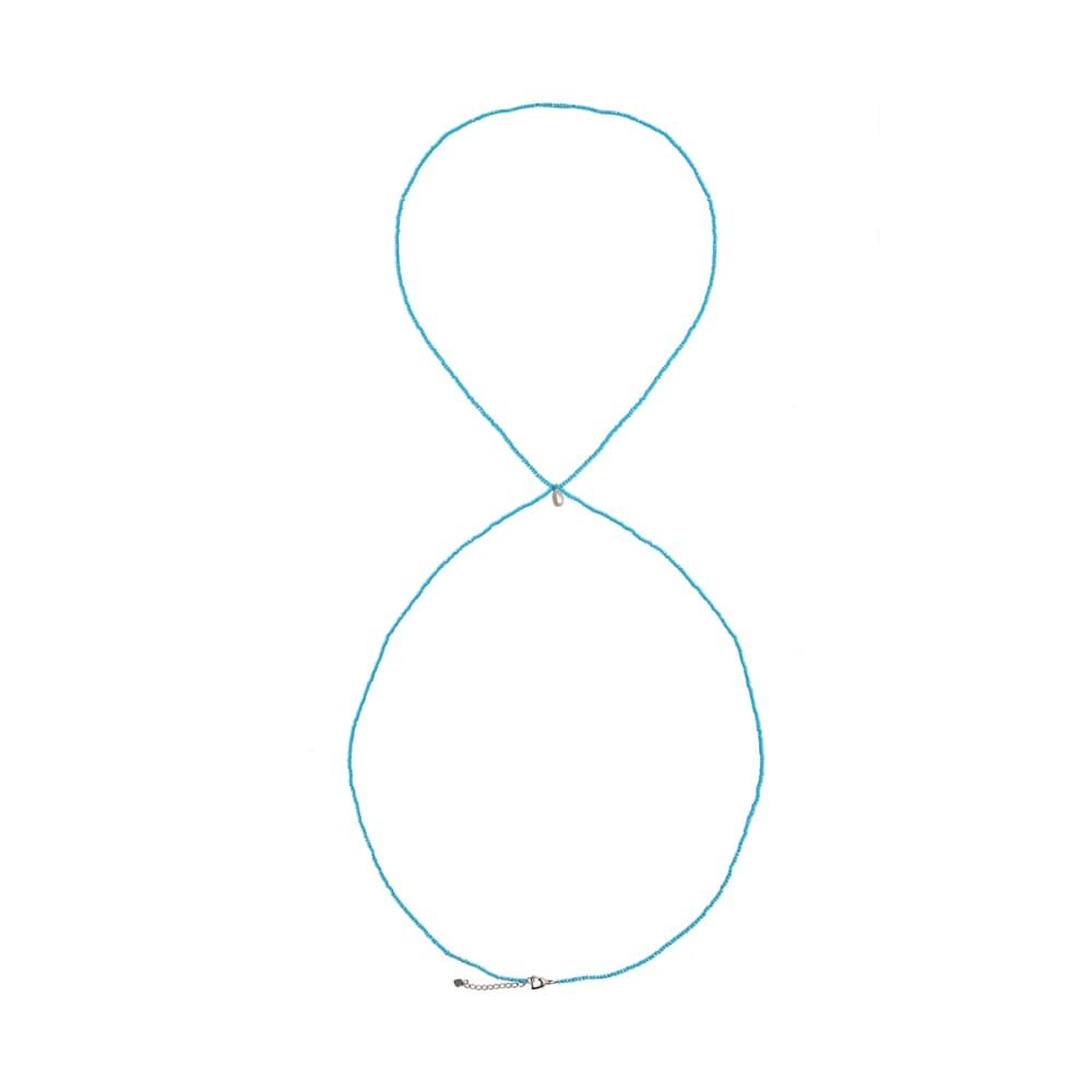 Колье из стали с ювелирным стеклом