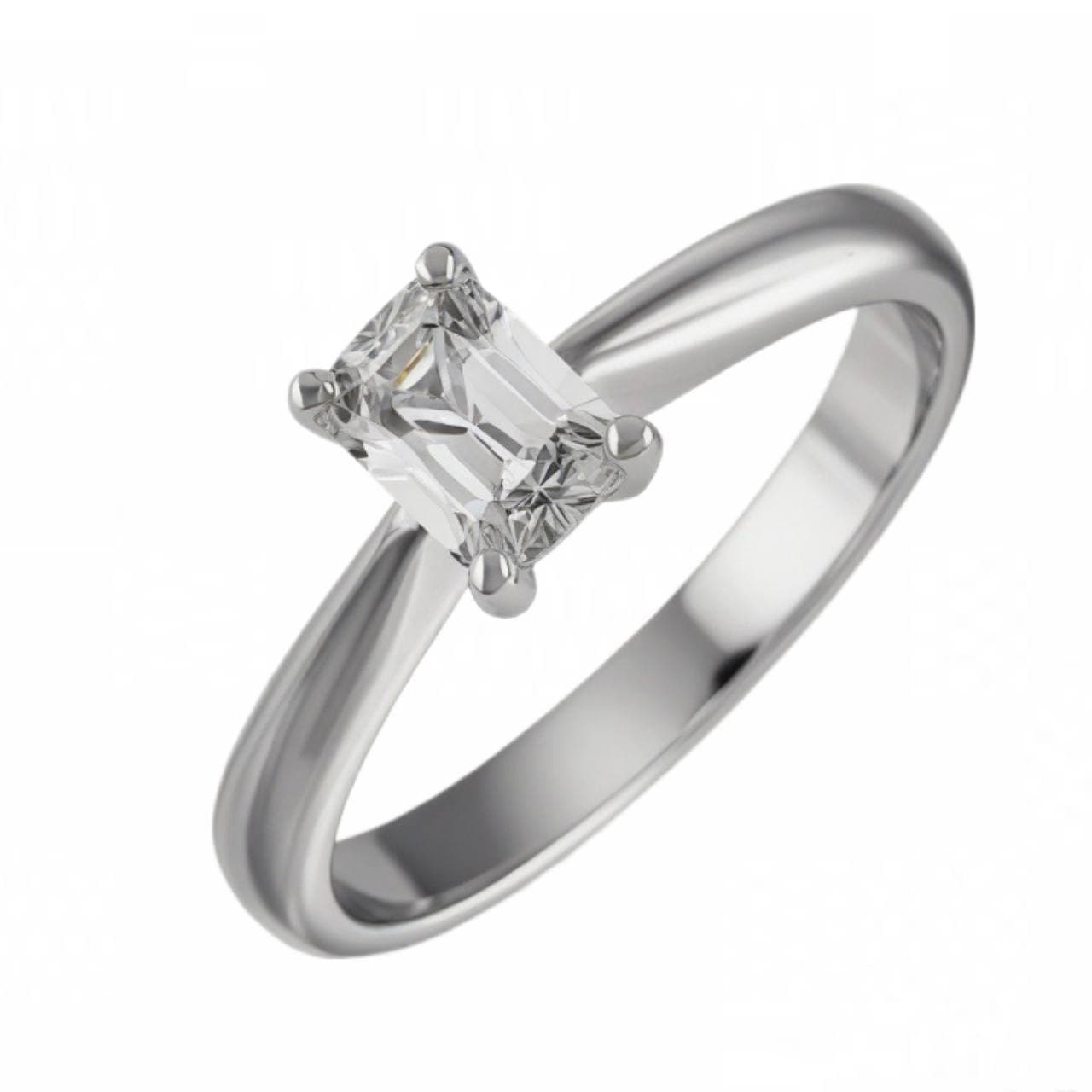 Кольцо из серебра 925 с выращенными бриллиантами