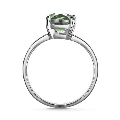 Кольцо из серебра 925 с празиолитами