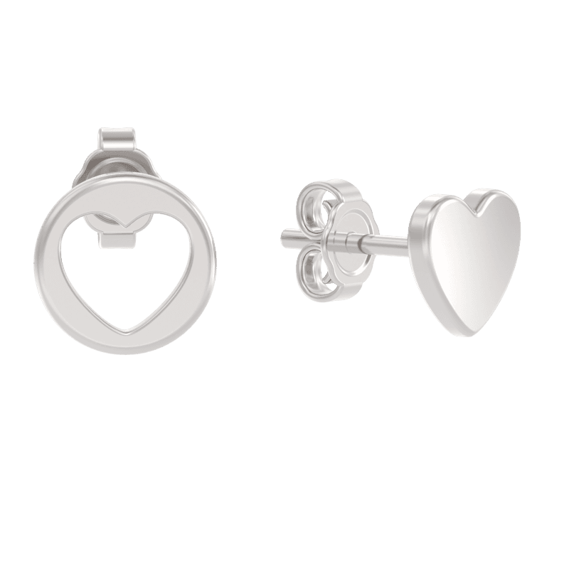 Серьги из серебра 925 без вставки