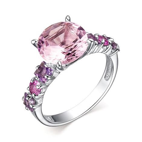 Кольцо из серебра 925 с кристаллами swarovski