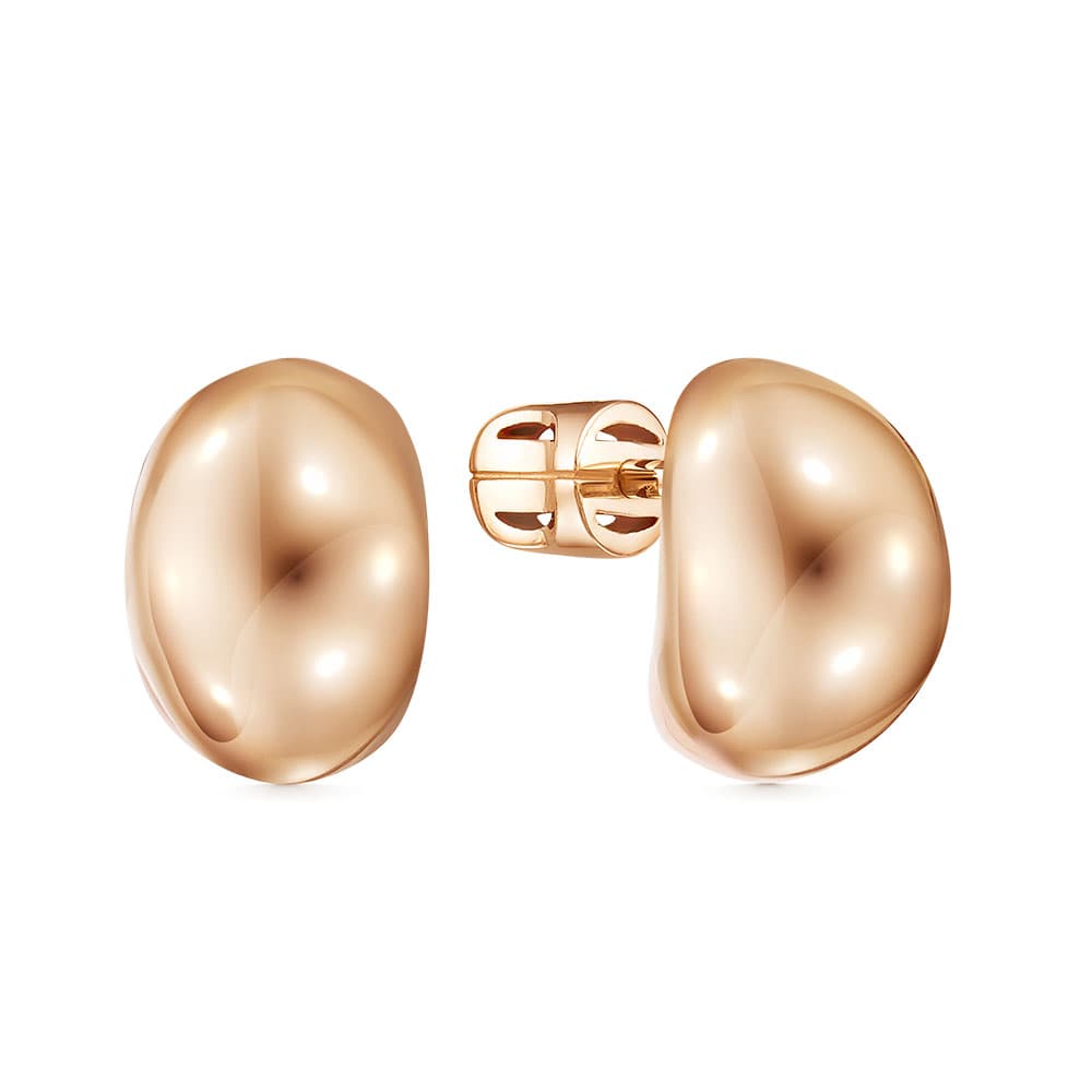 Серьги из золота 585 без вставки