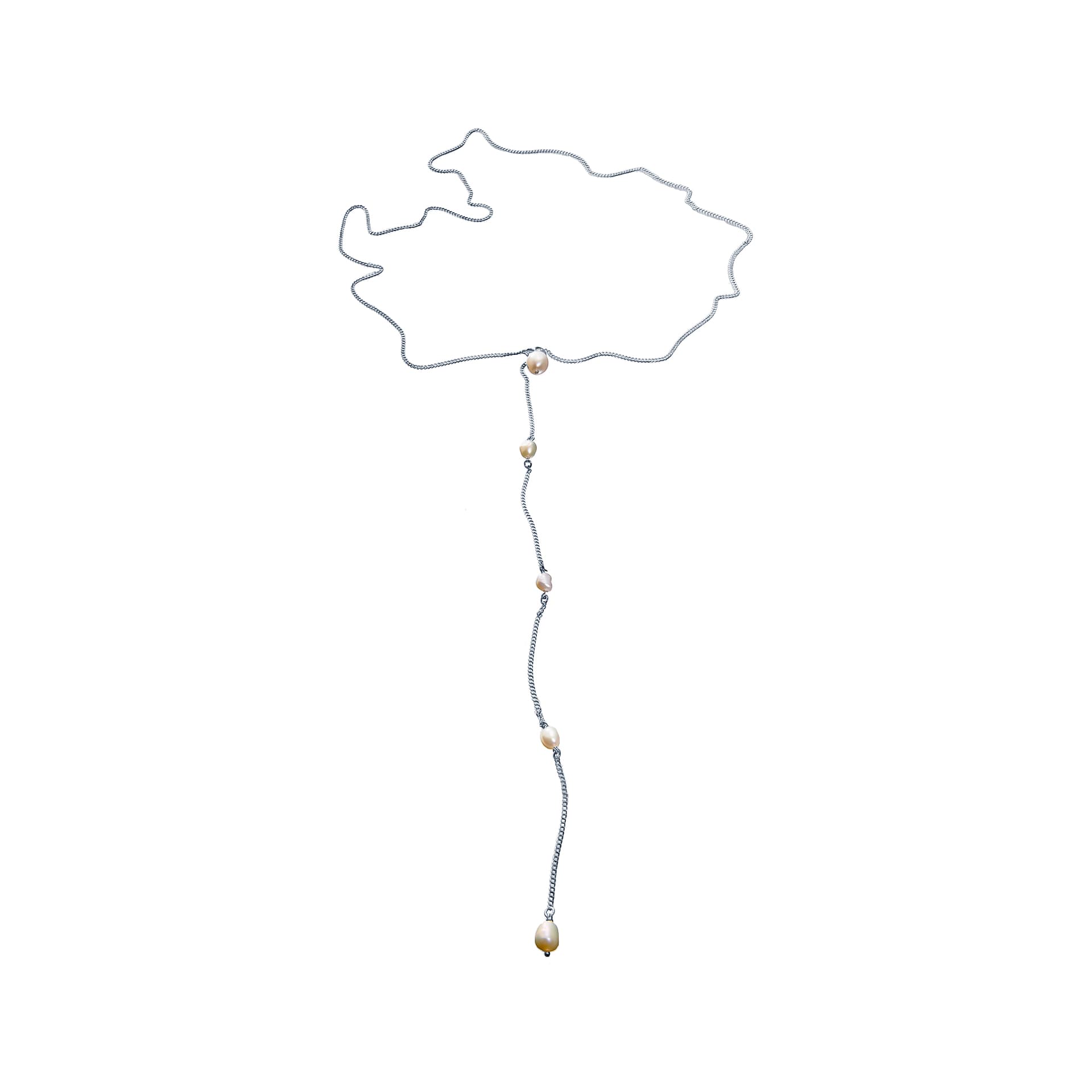 Колье из серебра 925 с жемчугом