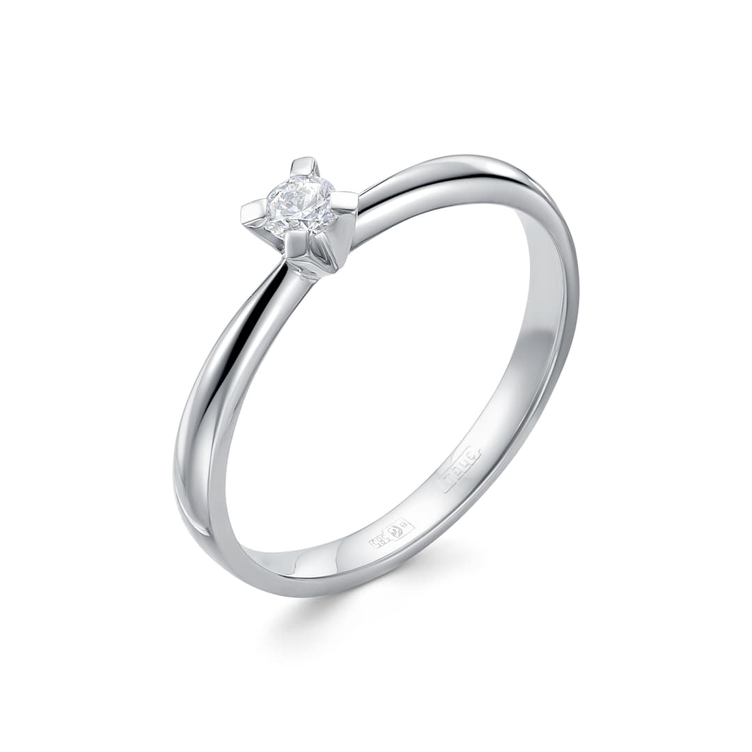 Кольцо из золота 585 с бриллиантами