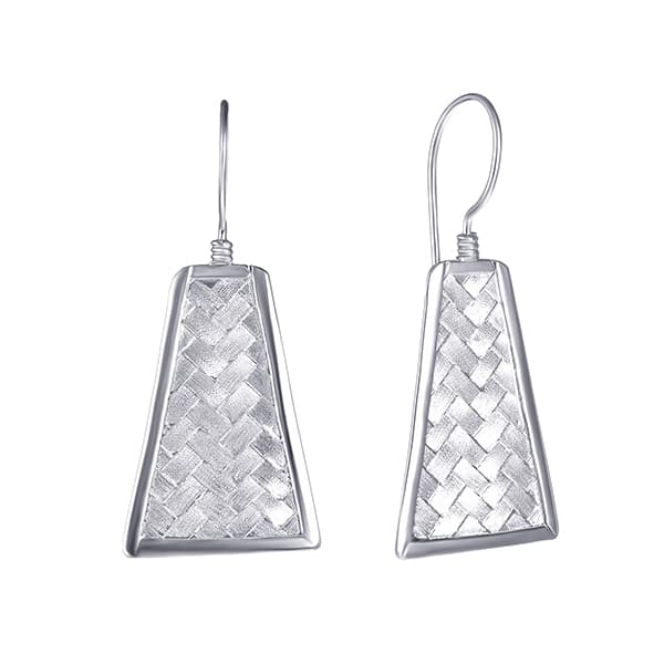 Серьги из серебра 925 без вставки