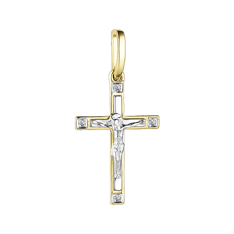 Подвеска из золота 585 с бриллиантом