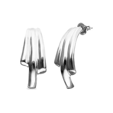 Серьги из стали без вставки