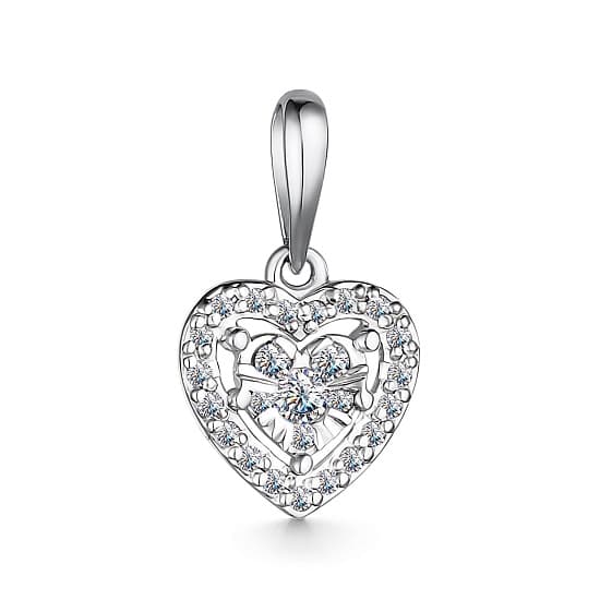 Подвеска из золота 585 с бриллиантом