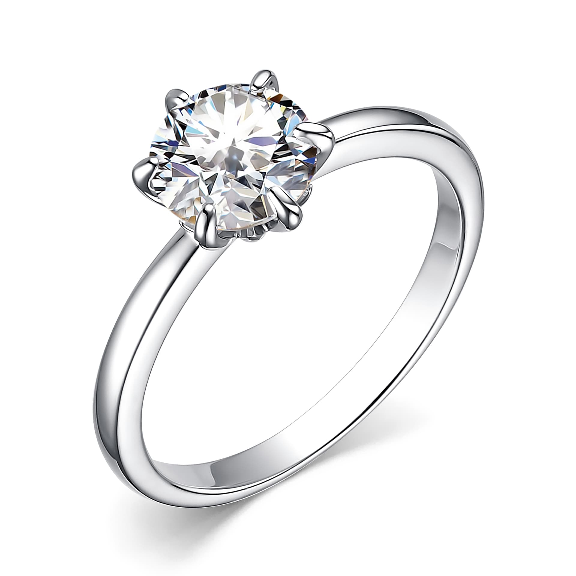 Кольцо из серебра 925 с фианитами