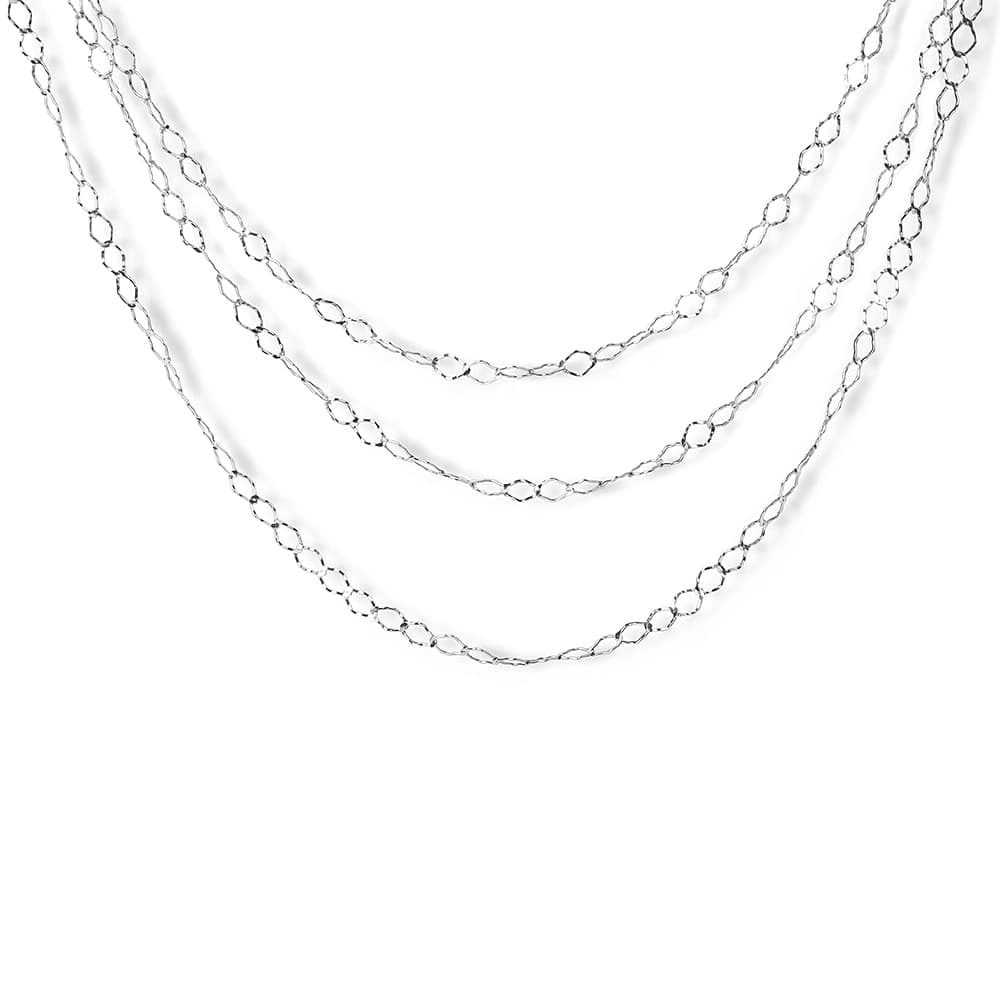 Колье из серебра без вставки