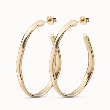 Серьги из бижутерный сплава без вставки