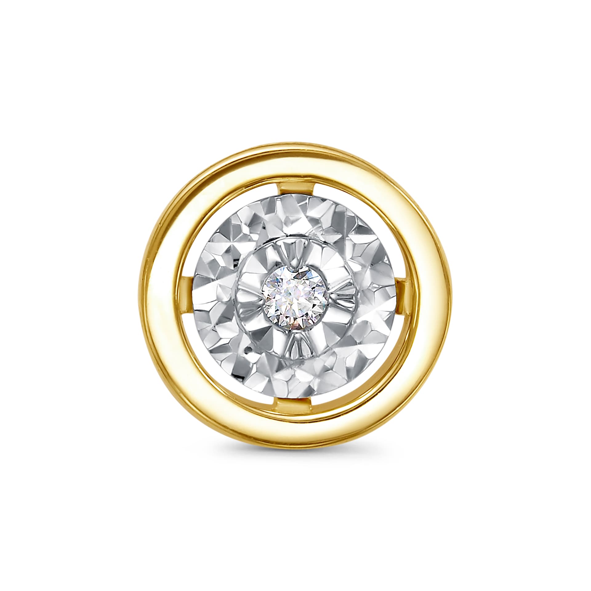 Подвеска из золота 585 с  бриллиантом