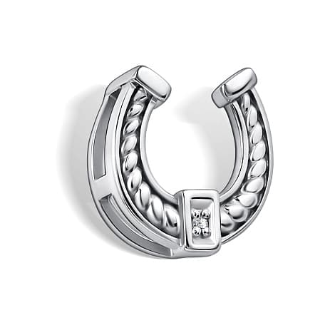 Подвеска из серебра 925 с бриллиантами